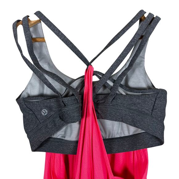Lululemon Nouveau Limits Tank Flash Light Womens 6 Pink Strappy Athleisure Gym - Picture 7 of 7